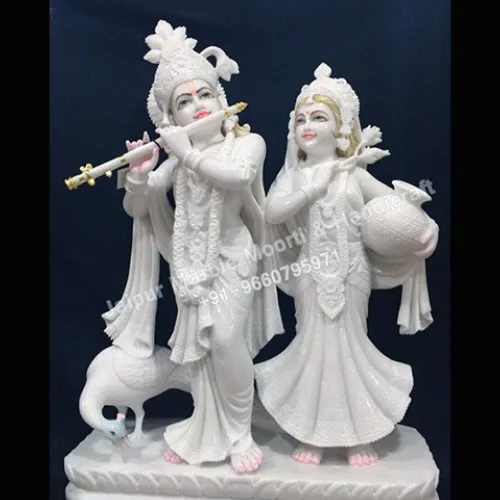 Marble Radhe Krishna Statue — photo 1