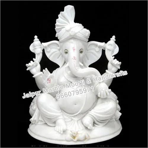 4 Hands Marble Ganesh Statue — photo 1