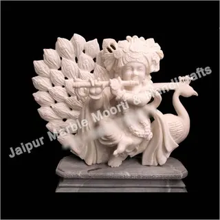 Lord Statue with Peacock