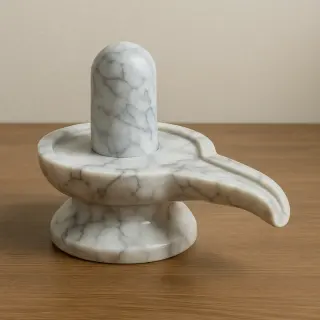 Marble Shivling Set with Jaladhari