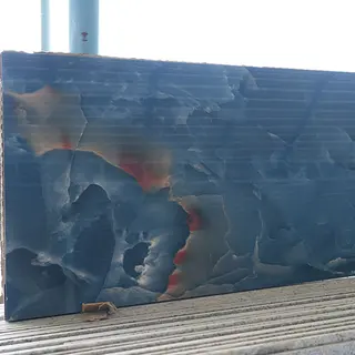Blue Onyx-Look Marble Slab